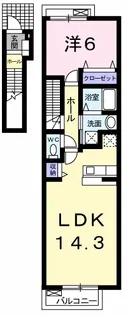 ドレー・アンファンⅢ【2階】の間取り