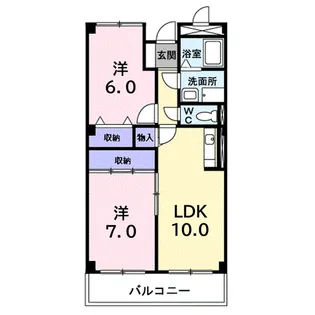 ニューキャッスルIK【1階】の間取り