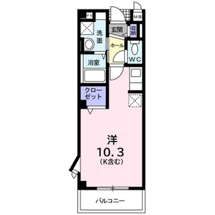 プリムローズ Ⅱ【3階】の間取り