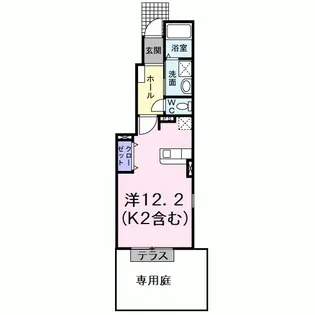 エイト・パル【1階】の間取り