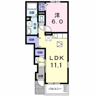 プランドール【1階】の間取り