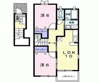 アニメート・パル【2階】の間取り