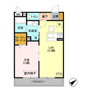アルカンシェル北越谷【1階】の間取り
