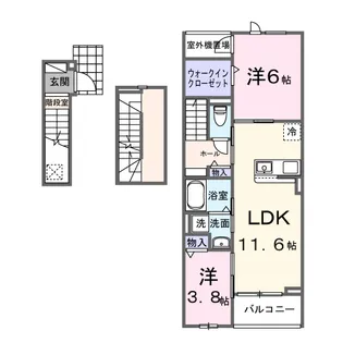 ヴェルドミール【3階】の間取り
