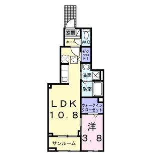 ヴェルドミール【1階】の間取り