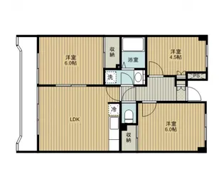 ビューラー千間台【105号室号室】の間取り