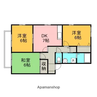 グレースコートA【2階】の間取り