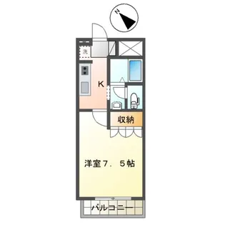 ヴェルデカーサ神明【2階】の間取り