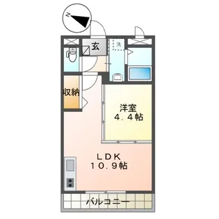 ピュアガーデン美穂【3階】の間取り