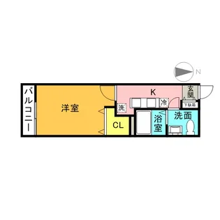 ウエストハイム大袋【1階】の間取り