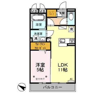 リビエールセレナ【2階】の間取り