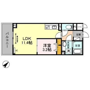 エース南越谷第2ビル【3階】の間取り