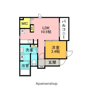 サンハイム【103号室】の間取り