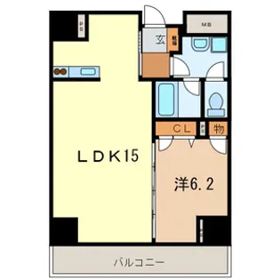 旭ビル サンライズレジデンス【7階】の間取り