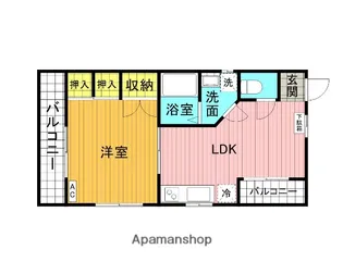 ベルメゾン越谷【2階】の間取り