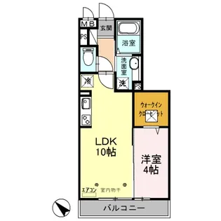 ロイヤルヒル越谷【1階】の間取り