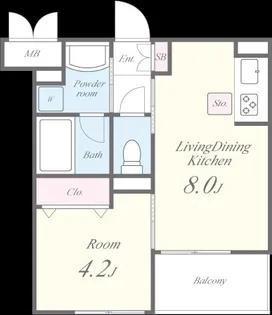 HRII【2階】の間取り