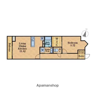 ベルジューレ越谷【7階】の間取り