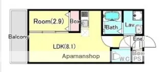 埼玉県越谷市大字袋山【アパート】の間取り