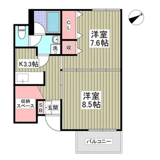 ピッコロ・イソーラ【1階】の間取り