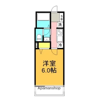 MARK DUO一ノ割Ⅱ【3階】の間取り