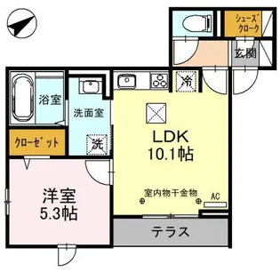 インペリアル東柳田【1階】の間取り
