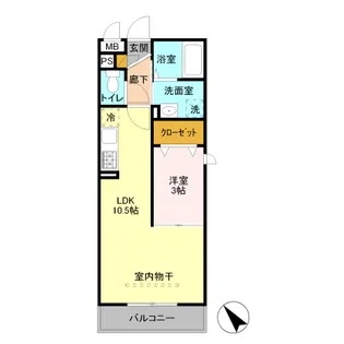 ROI DEL’OURS Ⅱ【2階】の間取り