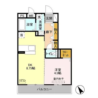 オークヒルズ Ⅱ【2階】の間取り