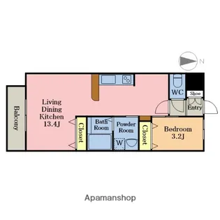 RESERVE H&M RESIDENCE【3階】の間取り
