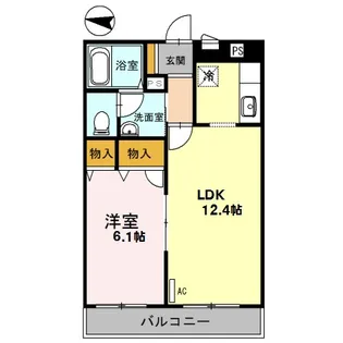 カステロ・デ・グロリア【3階】の間取り