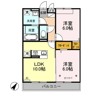 CLOVER FIELD【3階】の間取り