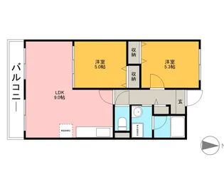 リッシェル【6階】の間取り