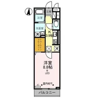 MIELE南越谷【1階】の間取り