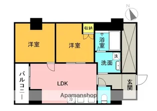 フェリチタ越谷駅前【6階】の間取り