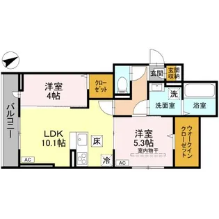 Dアヴァンス東柳田町【1階】の間取り