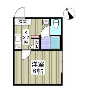 クレストコート春日部【3階】の間取り