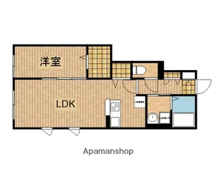 仮)越谷市千間台西4丁目アパート【1階】の間取り