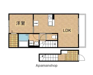 仮)越谷市千間台西4丁目アパート【2階】の間取り