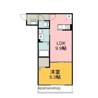 埼玉県春日部市中央3丁目【アパート】の間取り