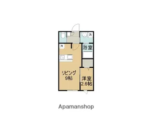 埼玉県春日部市大枝【アパート】の間取り