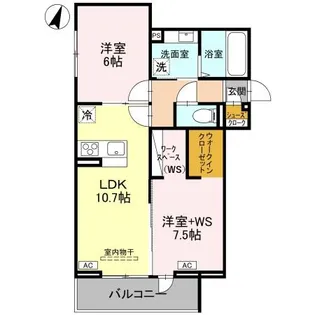 アドラーブル B棟【3階】の間取り
