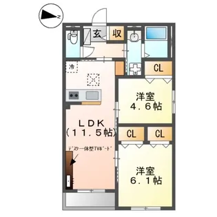 ボーネ【3階】の間取り