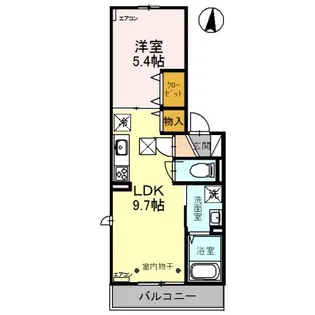 ヴィラ登戸町【1階】の間取り
