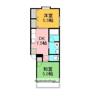 コーポ 龍宝【2階】の間取り