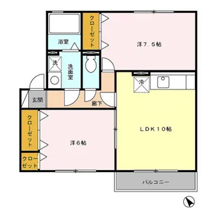 メリディアン【1階】の間取り
