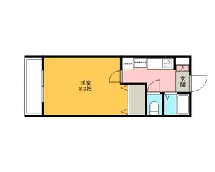 フレシールJ【1階】の間取り