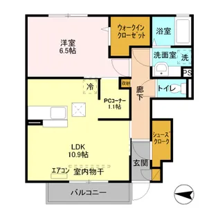リヴィエール II【1階】の間取り