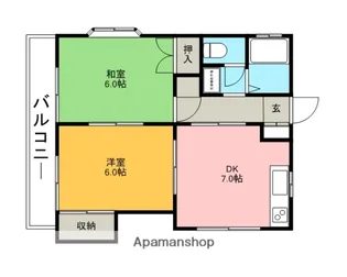 クローバーハイツ関根【1階】の間取り