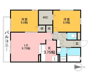 ロイヤルガーデン Ⅱ【1階】の間取り