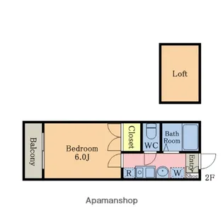 キャメル越谷B【2階】の間取り